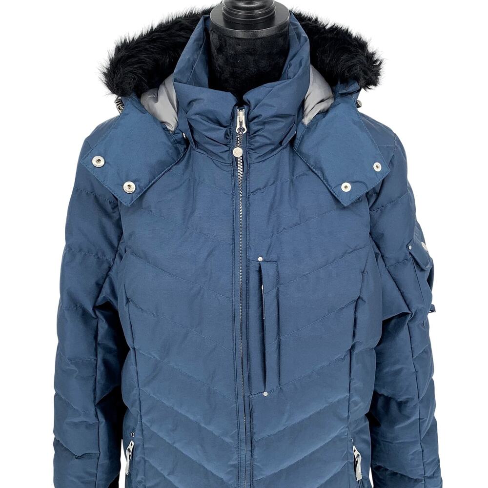 Eddie Bauer Sun Valley Down Parka Coat Women's XXL Navy Blue Puffer Hood NWOT - Picture 6 of 13